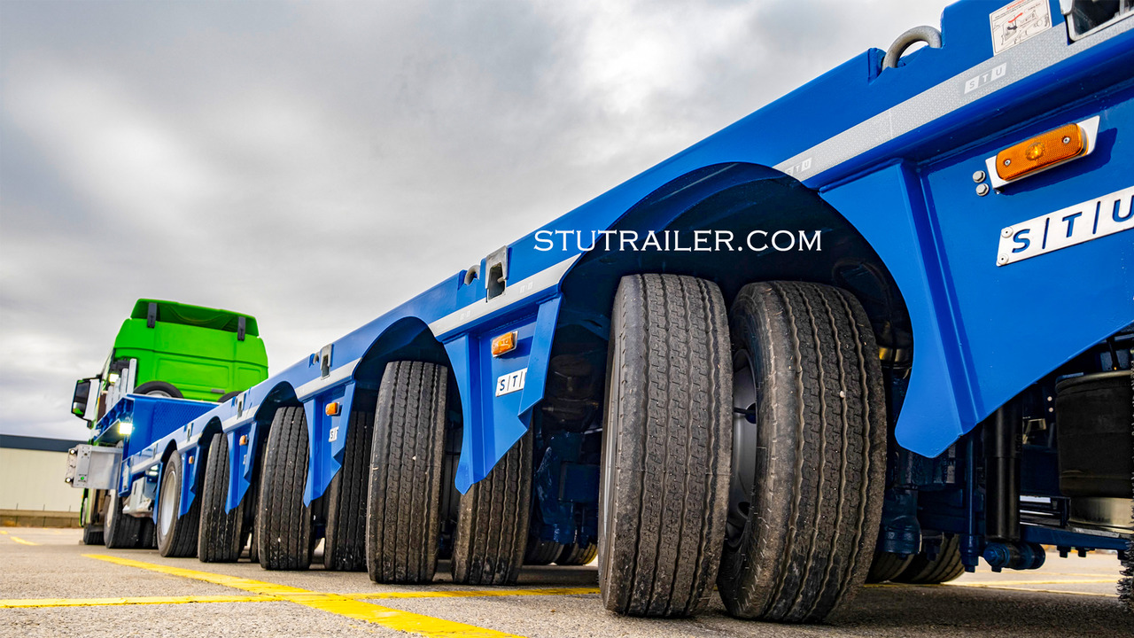 Uus Madal platvormpoolhaagis STU 5 Axle Hydraulic Steering Extendable Low Laoder: pilt 14 Uus Madal platvormpoolhaagis STU 5 Axle Hydraulic Steering Extendable Low Laoder: pilt 14