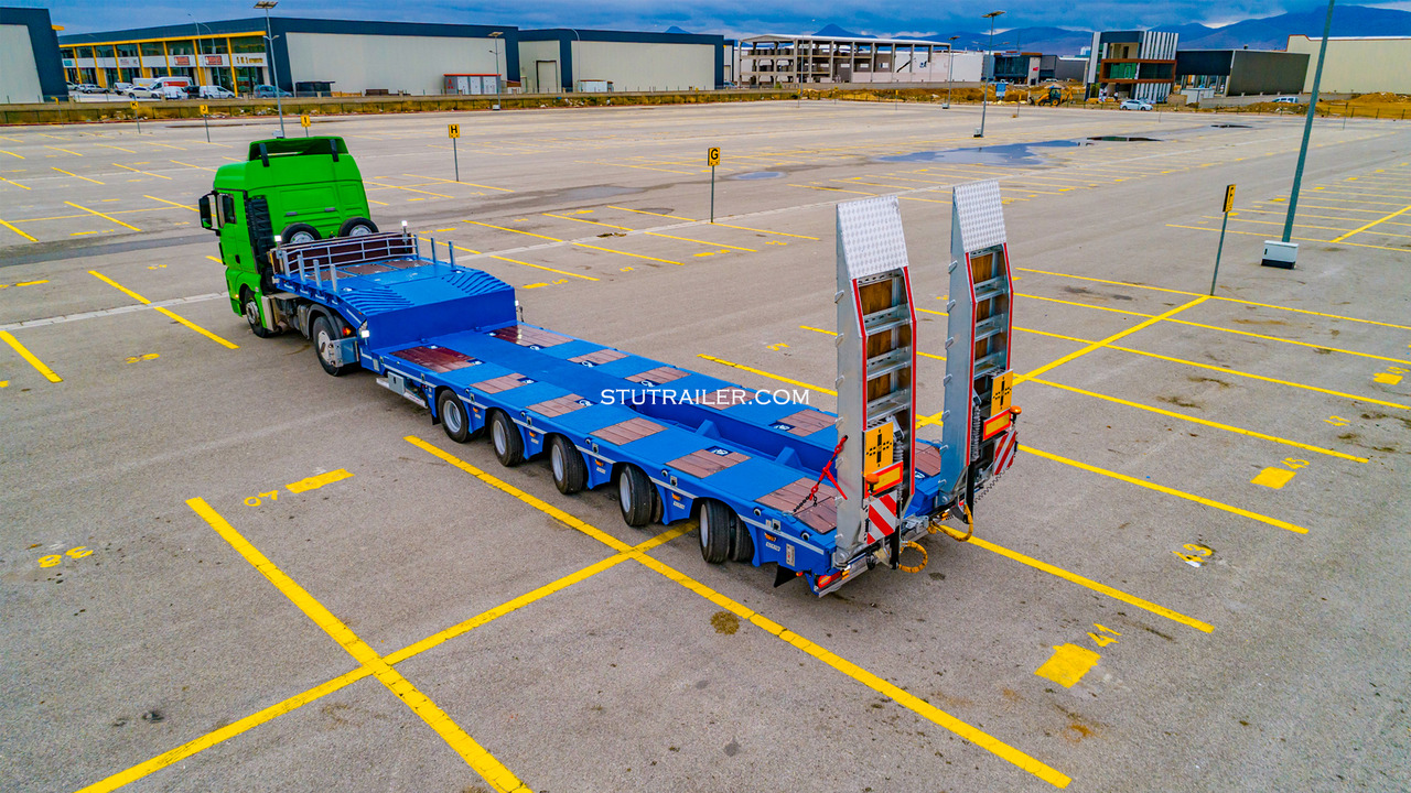Uus Madal platvormpoolhaagis STU 5 Axle Hydraulic Steering Extendable Low Laoder: pilt 24 Uus Madal platvormpoolhaagis STU 5 Axle Hydraulic Steering Extendable Low Laoder: pilt 24