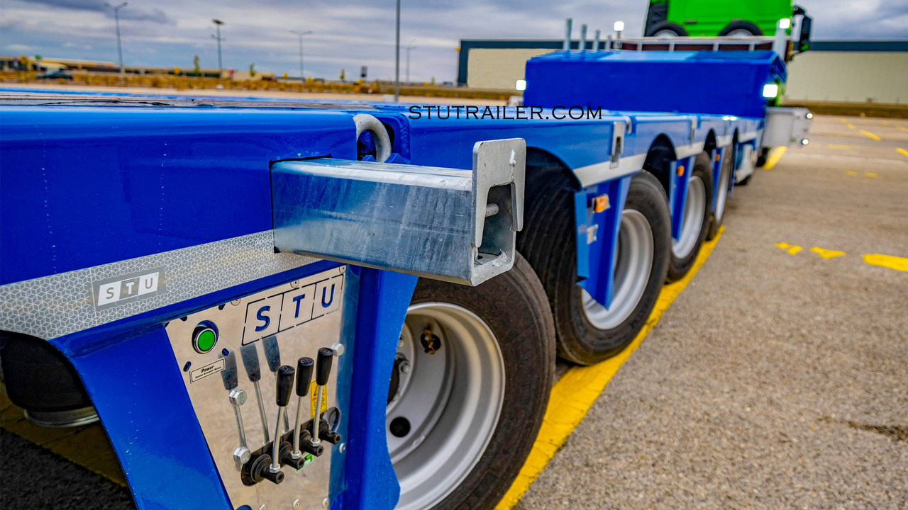 Uus Madal platvormpoolhaagis STU 5 Axle Hydraulic Steering Extendable Low Laoder: pilt 9 Uus Madal platvormpoolhaagis STU 5 Axle Hydraulic Steering Extendable Low Laoder: pilt 9