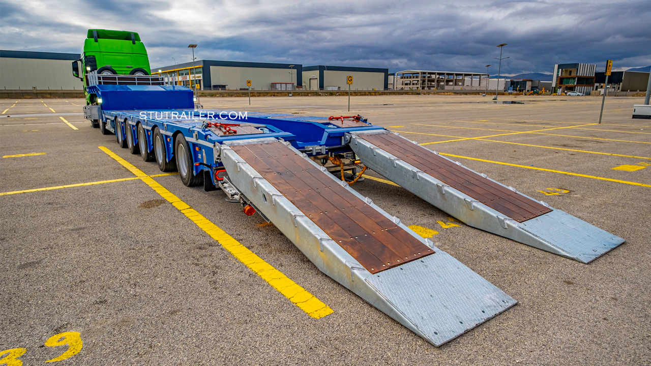 STU 5 Axle Hydraulic Steering Extendable Low Laoder - Madal platvormpoolhaagis: pilt 5 STU 5 Axle Hydraulic Steering Extendable Low Laoder - Madal platvormpoolhaagis: pilt 5