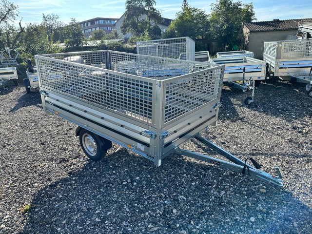 Brenderup 3251S UB 750 kg, Hochlader mit Laubgitter, 2500x1420x350mm, 100 km/h - Auto järelhaagis: pilt 1 Brenderup 3251S UB 750 kg, Hochlader mit Laubgitter, 2500x1420x350mm, 100 km/h - Auto järelhaagis: pilt 1