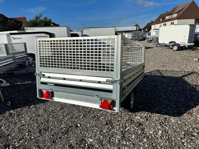 Brenderup 3251S UB 750 kg, Hochlader mit Laubgitter, 2500x1420x350mm, 100 km/h - Auto järelhaagis: pilt 4 Brenderup 3251S UB 750 kg, Hochlader mit Laubgitter, 2500x1420x350mm, 100 km/h - Auto järelhaagis: pilt 4