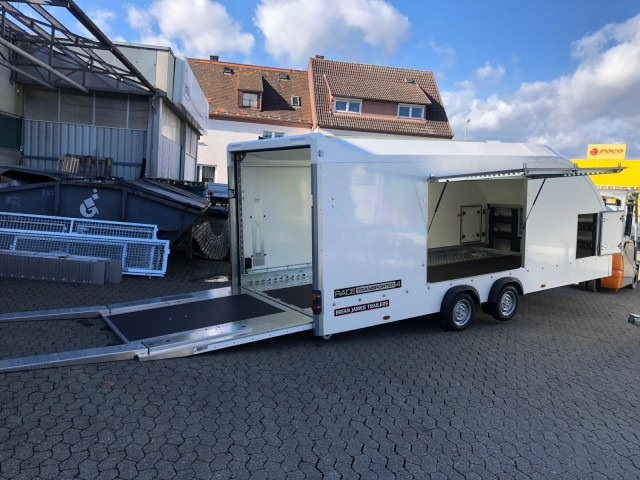 Brian James Race Transporter 4, 100 km/h RT4 384-0060, 5500 x 2120 mm, 3,5 to. - Treiler järelhaagis: pilt 1 Brian James Race Transporter 4, 100 km/h RT4 384-0060, 5500 x 2120 mm, 3,5 to. - Treiler järelhaagis: pilt 1
