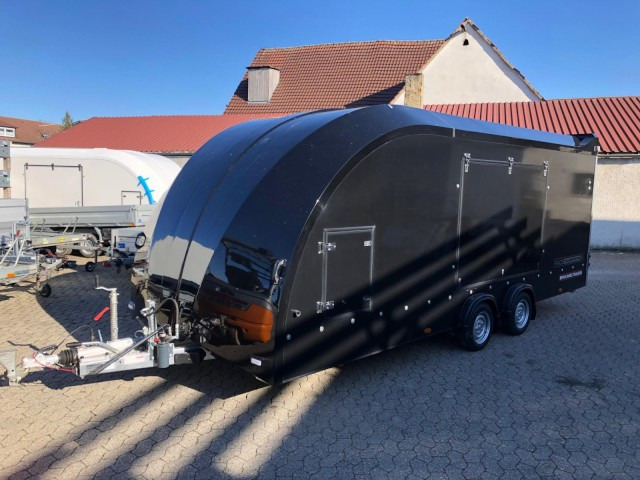 Brian James Race Transporter 4, schwarz 100 km/h RT4 384-1060, 5500 x 2120 mm, 3,5 to. - Treiler järelhaagis: pilt 1 Brian James Race Transporter 4, schwarz 100 km/h RT4 384-1060, 5500 x 2120 mm, 3,5 to. - Treiler järelhaagis: pilt 1