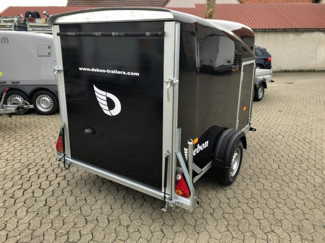 Cheval Liberte Debon Cargo 2 Poly + Türe schwarz Aluräder 1300 kg, 100 km/h, 300x155x168cm - Furgoonjärelhaagis: pilt 5 Cheval Liberte Debon Cargo 2 Poly + Türe schwarz Aluräder 1300 kg, 100 km/h, 300x155x168cm - Furgoonjärelhaagis: pilt 5