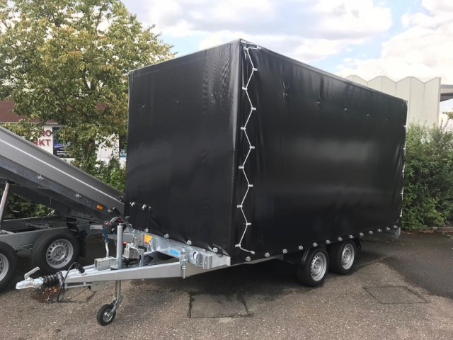 Hapert Indigo HT-2 Transporter 4050 x 2000 mm, 3,0 to. Rampe, mit Hochplane 200 cm - Auto järelhaagis: pilt 1 Hapert Indigo HT-2 Transporter 4050 x 2000 mm, 3,0 to. Rampe, mit Hochplane 200 cm - Auto järelhaagis: pilt 1