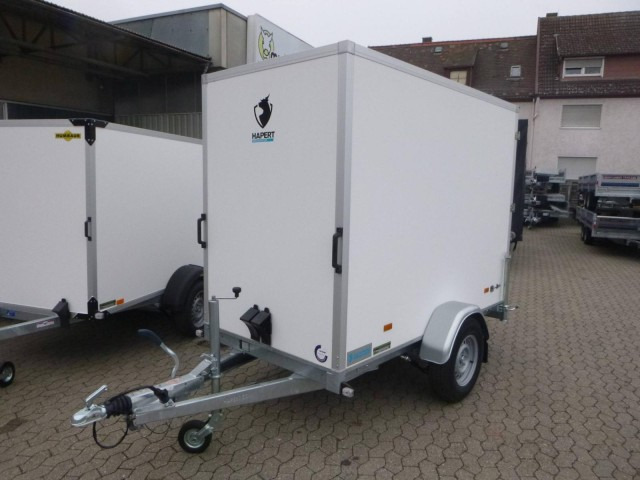 Hapert Sapphire L-1 250x130x180cm, ZG 1,35 to., Koffer Türe - Furgoonjärelhaagis: pilt 1 Hapert Sapphire L-1 250x130x180cm, ZG 1,35 to., Koffer Türe - Furgoonjärelhaagis: pilt 1