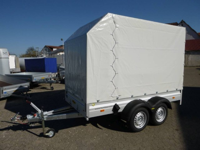 Humbaur HA 203015 mit Plane + Spriegel 200 cm Lichte Höhe, 2,0 to. ZG. 3030 x 1500 x 350 mm - Auto järelhaagis: pilt 1 Humbaur HA 203015 mit Plane + Spriegel 200 cm Lichte Höhe, 2,0 to. ZG. 3030 x 1500 x 350 mm - Auto järelhaagis: pilt 1