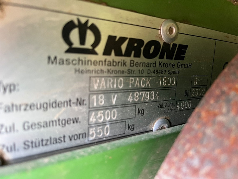 Heinapress, ümmargune Krone Vario Pack 1800: pilt 8