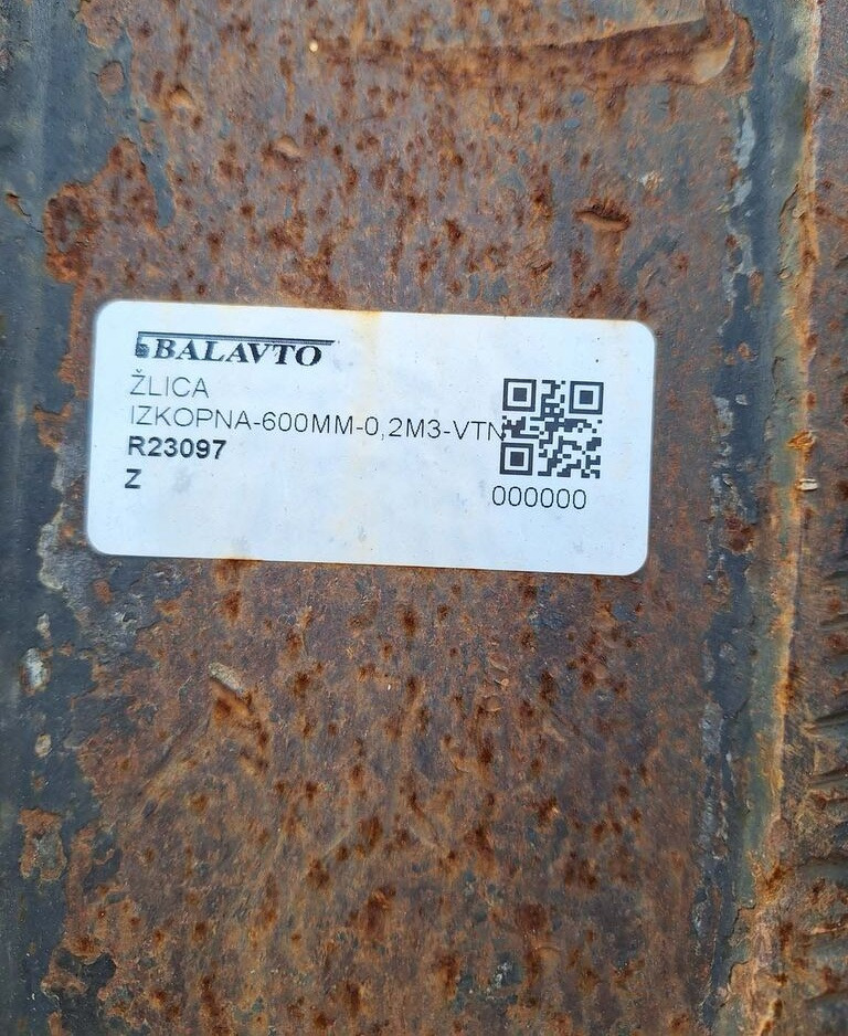 Digging bucket 600 mm VTN - Ekskavaatori kopp: pilt 5 Digging bucket 600 mm VTN - Ekskavaatori kopp: pilt 5