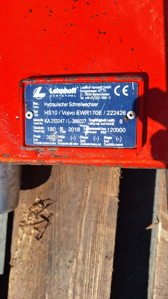 Lehnhoff SW10-3 for 15-20 ton excavators - Kiirühendus - Ekskavaator: pilt 4 Lehnhoff SW10-3 for 15-20 ton excavators - Kiirühendus - Ekskavaator: pilt 4