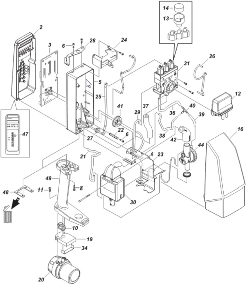 MXA0044 22 DeLaval milking unit MU486 Part No. 87979930 - Lüpsiseade: pilt 4 MXA0044 22 DeLaval milking unit MU486 Part No. 87979930 - Lüpsiseade: pilt 4
