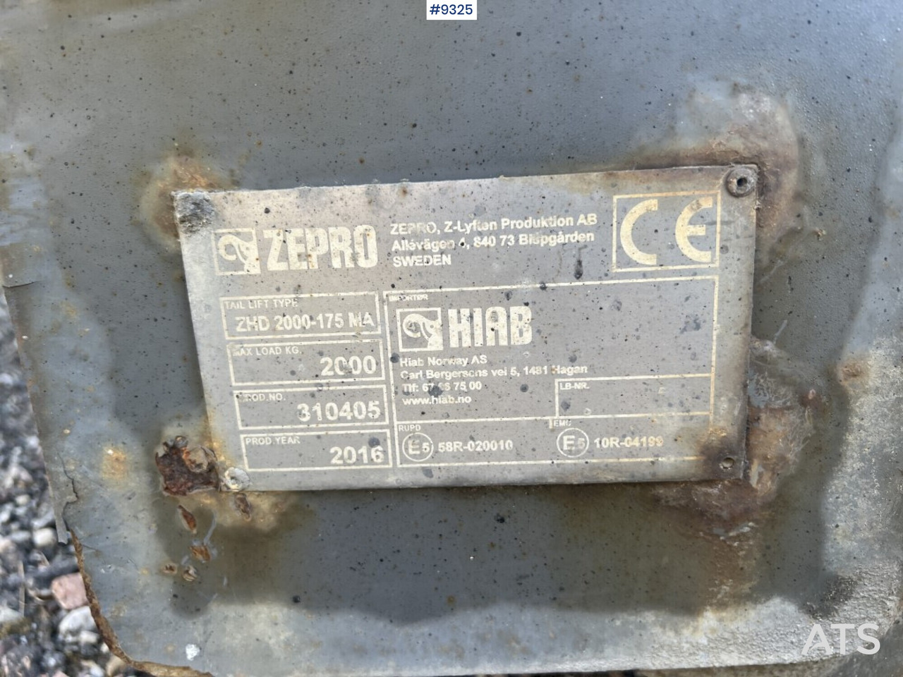 Bakgavellyft Zepro ZHD 2000-175 MA - Sabatõstuk: pilt 5 Bakgavellyft Zepro ZHD 2000-175 MA - Sabatõstuk: pilt 5