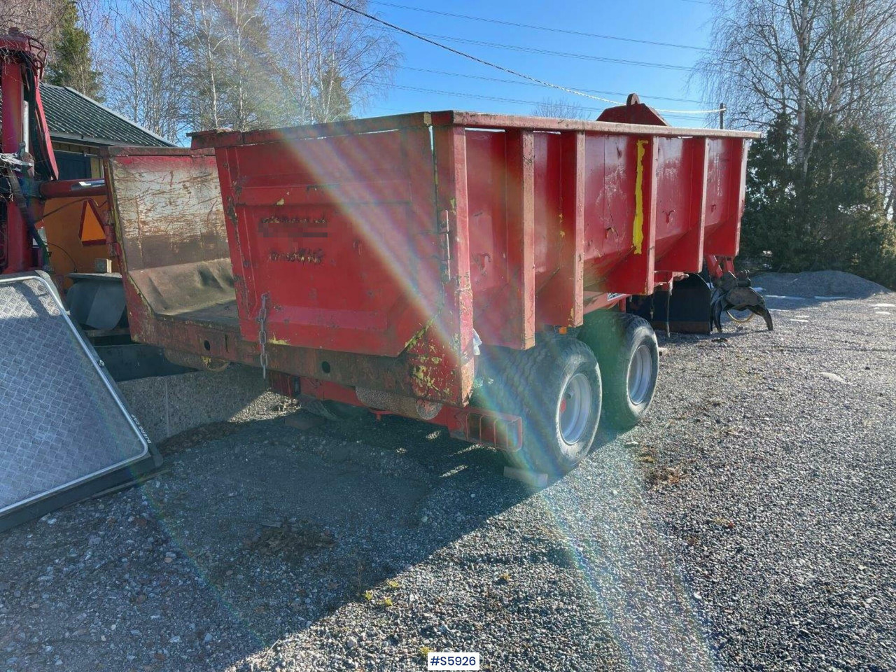 Bigab 7-10 hook truck trailer with flat - Multilift/ Liftdumper haagis: pilt 5 Bigab 7-10 hook truck trailer with flat - Multilift/ Liftdumper haagis: pilt 5