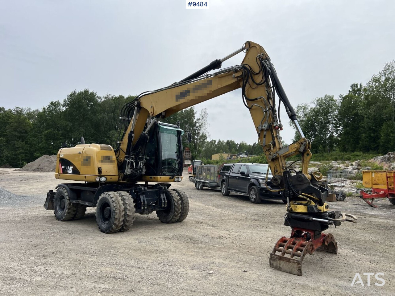 CAT M313D with tipping wagon and attachments (VIDEO) - Ratastel ekskavaator: pilt 1 CAT M313D with tipping wagon and attachments (VIDEO) - Ratastel ekskavaator: pilt 1