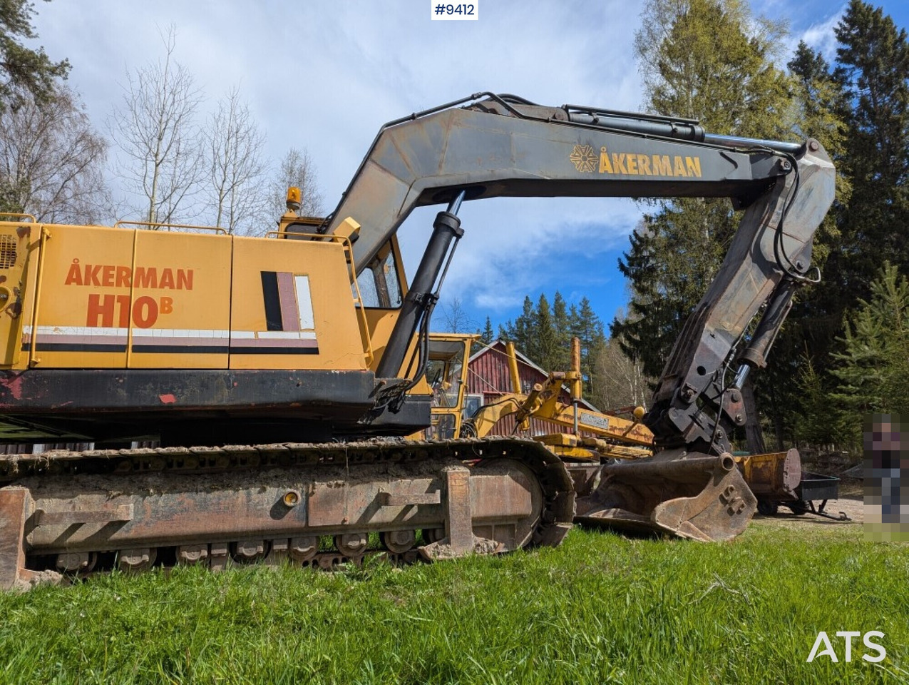 Lintekskavaator Excavator Åkerman H10B with buckets: pilt 8