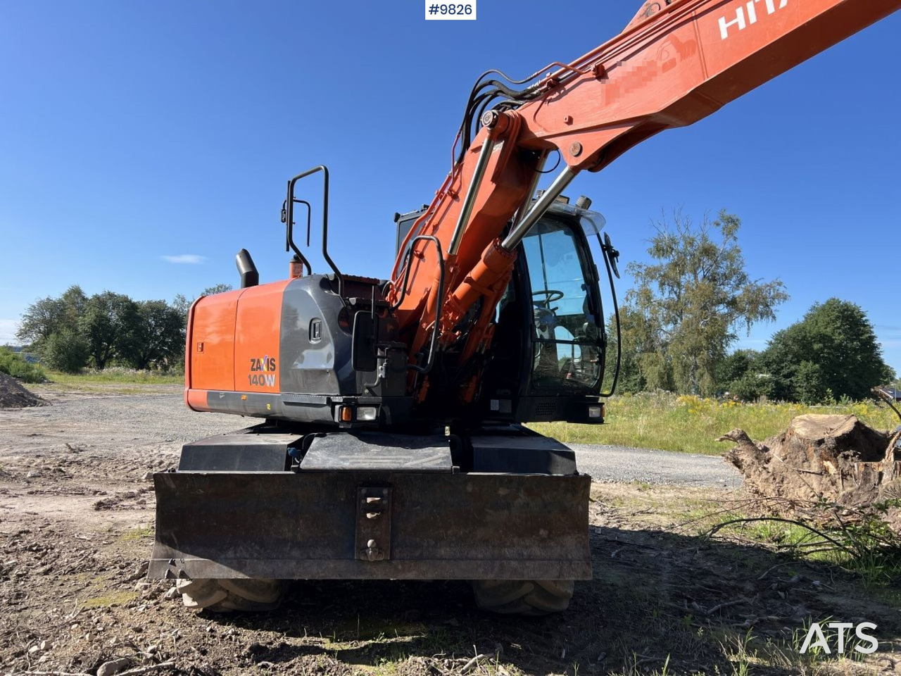 Hitachi ZX140 W-5B with rotor and planer bucket - Ratastel ekskavaator: pilt 4 Hitachi ZX140 W-5B with rotor and planer bucket - Ratastel ekskavaator: pilt 4