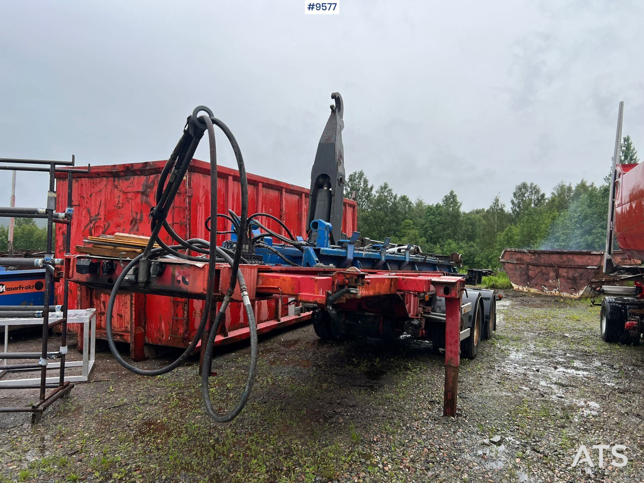 Link trailer PARATOR with swap body - Konksu tõstja/ Koormaandur, Haagis: pilt 1 Link trailer PARATOR with swap body - Konksu tõstja/ Koormaandur, Haagis: pilt 1