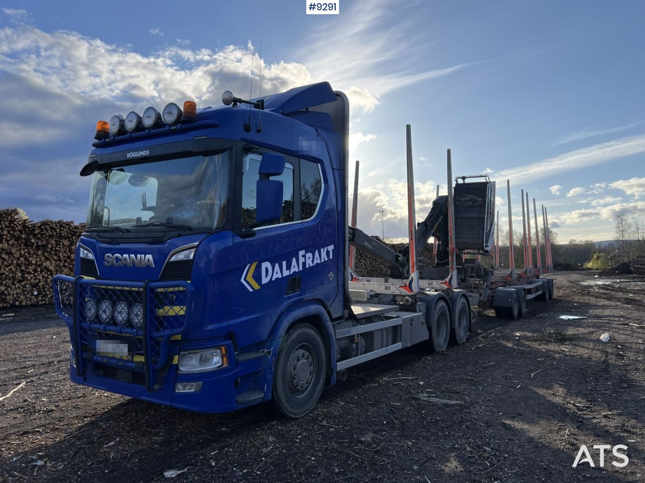 Scania R650 logging truck with crane and trailer - Metsaveok: pilt 1 Scania R650 logging truck with crane and trailer - Metsaveok: pilt 1