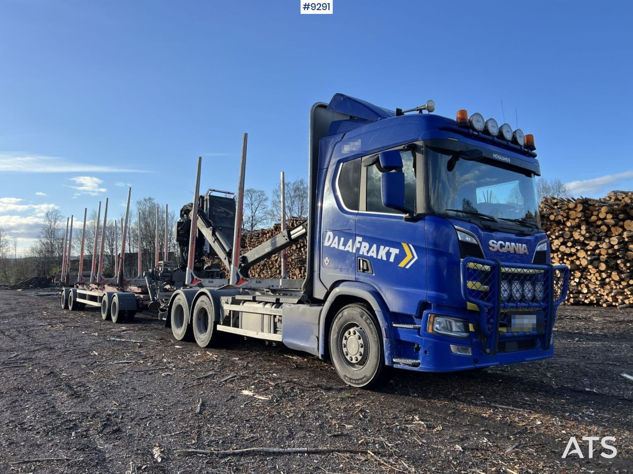 Scania R650 logging truck with crane and trailer - Metsaveok: pilt 2 Scania R650 logging truck with crane and trailer - Metsaveok: pilt 2