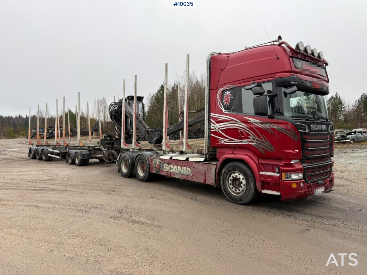 Scania R730 timber truck with crane and trailer (VIDEO) - Metsaveok, Kraanaga veoauto: pilt 2 Scania R730 timber truck with crane and trailer (VIDEO) - Metsaveok, Kraanaga veoauto: pilt 2