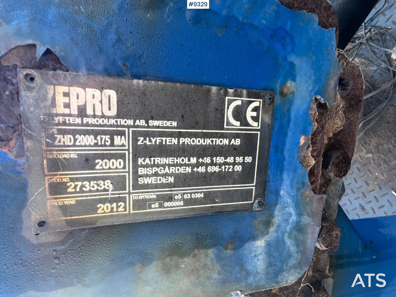 Tail lift - Zepro- ZHD2000-175MA - Sabatõstuk: pilt 4 Tail lift - Zepro- ZHD2000-175MA - Sabatõstuk: pilt 4