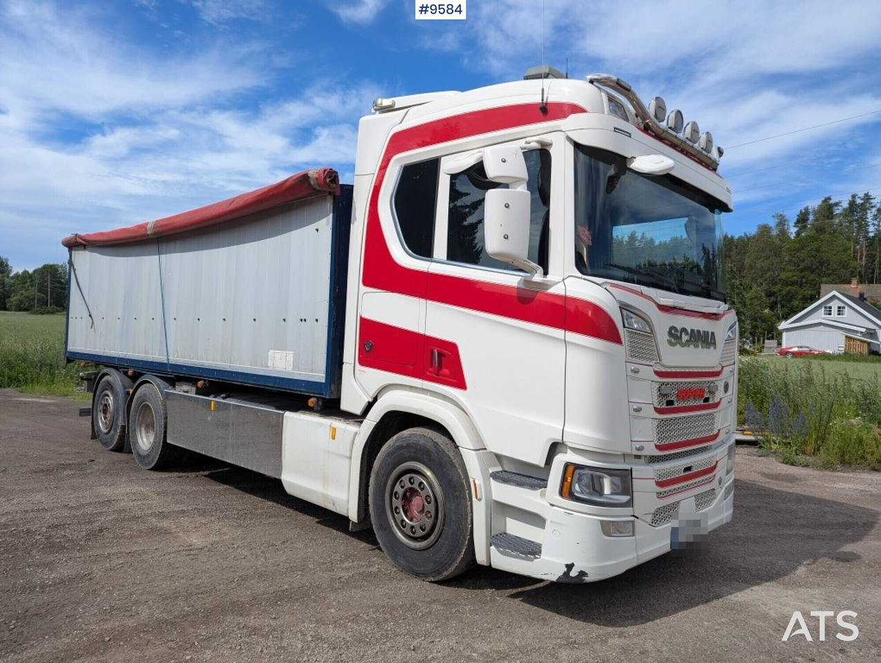 Kasti veoauto Truck / Grain truck Scania R580 6X2: pilt 7