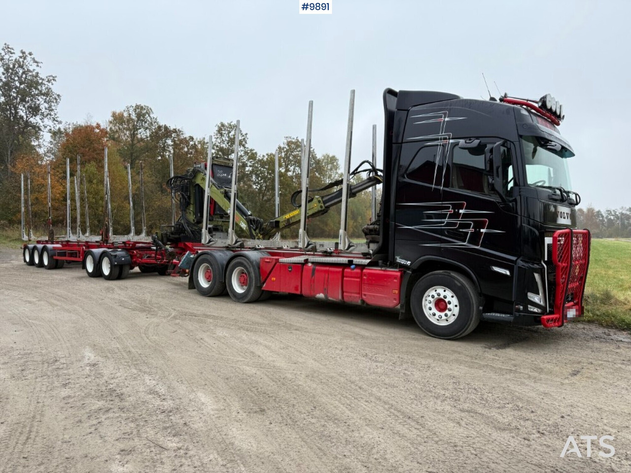 Volvo FH64 R Timber truck, trailer and crane - Metsaveok, Kraanaga veoauto: pilt 1 Volvo FH64 R Timber truck, trailer and crane - Metsaveok, Kraanaga veoauto: pilt 1