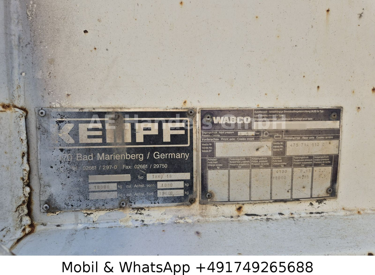 Kempf Tandem 3 Seiten *12m³/Podest/Rollplane/TÜV-11.25 liising Kempf Tandem 3 Seiten *12m³/Podest/Rollplane/TÜV-11.25: pilt 10
