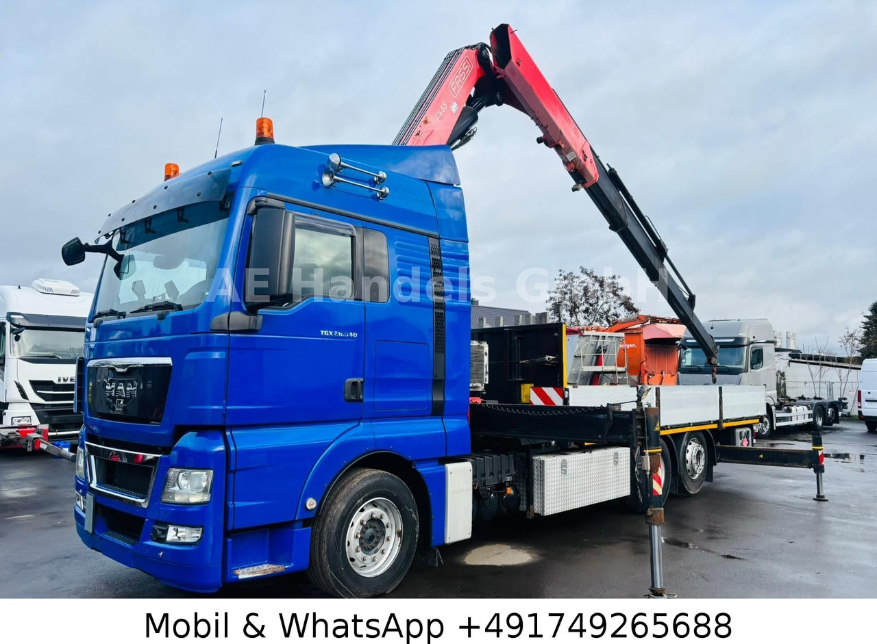 MAN TGX 26.540 XLX BL 6x2 FASSI F455 *Funk/Lenk+Lift - Madelveok/ Platvormveok, Kraanaga veoauto: pilt 2 MAN TGX 26.540 XLX BL 6x2 FASSI F455 *Funk/Lenk+Lift - Madelveok/ Platvormveok, Kraanaga veoauto: pilt 2