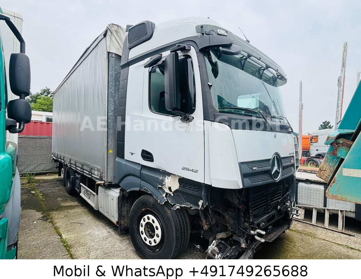 Mercedes-Benz Actros IV 2642 L LL 6x2*Retarder/Standklima/Lift - Tent veoauto: pilt 1 Mercedes-Benz Actros IV 2642 L LL 6x2*Retarder/Standklima/Lift - Tent veoauto: pilt 1