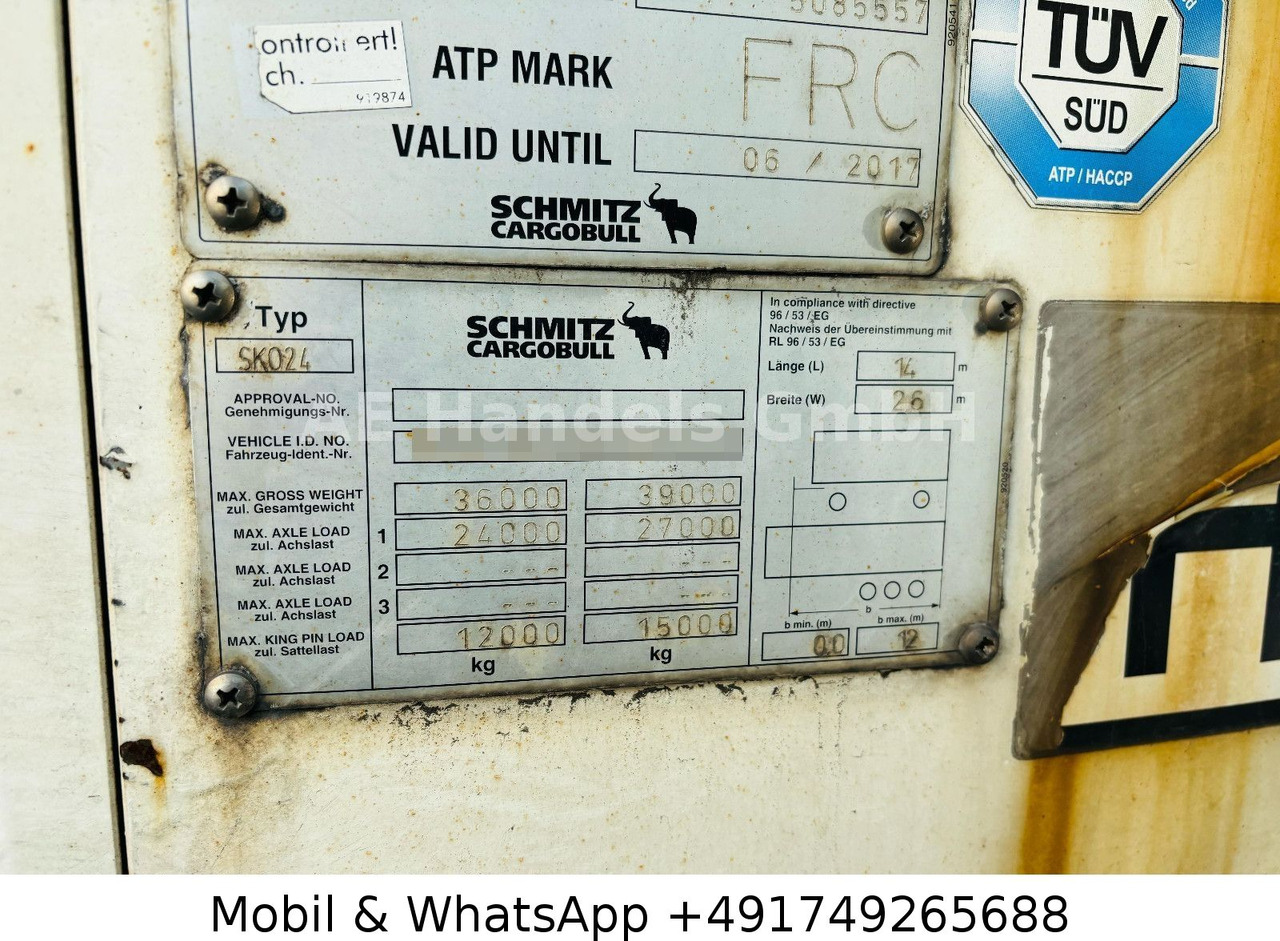 Uus Külmutiga poolhaagis Schmitz Cargobull SKO 24/13.4 FP60 Cool *ThermoKing-SLX400/+-30° Schmitz Cargobull SKO 24/13.4 FP60 Cool *ThermoKing-SLX400/+-30°: pilt 19
