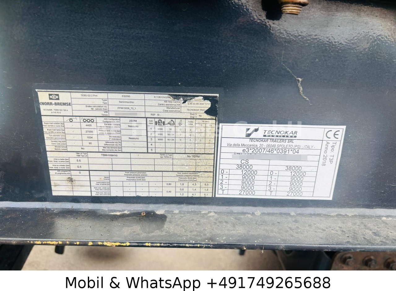 Tsistern poolhaagis transporditavad ained piim Tecnokar / Grapar CG 2.01/S *31m³/3xKammer/Alcoa: pilt 20