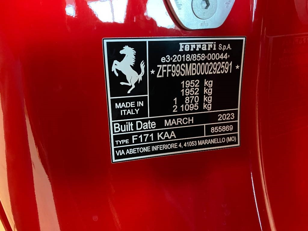 Uus Auto Ferrari 296 GTB Origine Françaises TVA Récupérable neuve: pilt 8