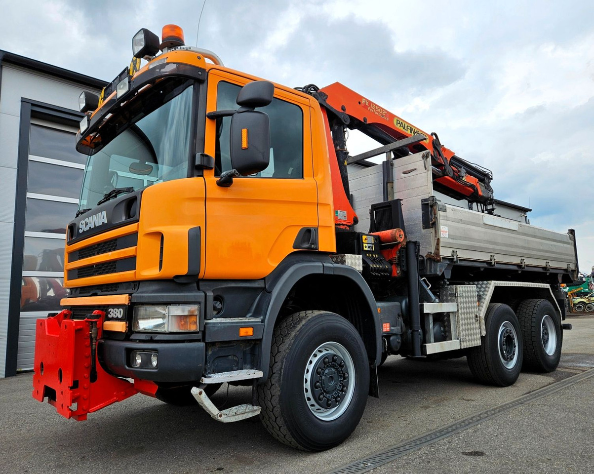 Scania P114 380 6x4-4 Palfinger PK12502 Kran Funk - Kallurauto, Kraanaga veoauto: pilt 2 Scania P114 380 6x4-4 Palfinger PK12502 Kran Funk - Kallurauto, Kraanaga veoauto: pilt 2