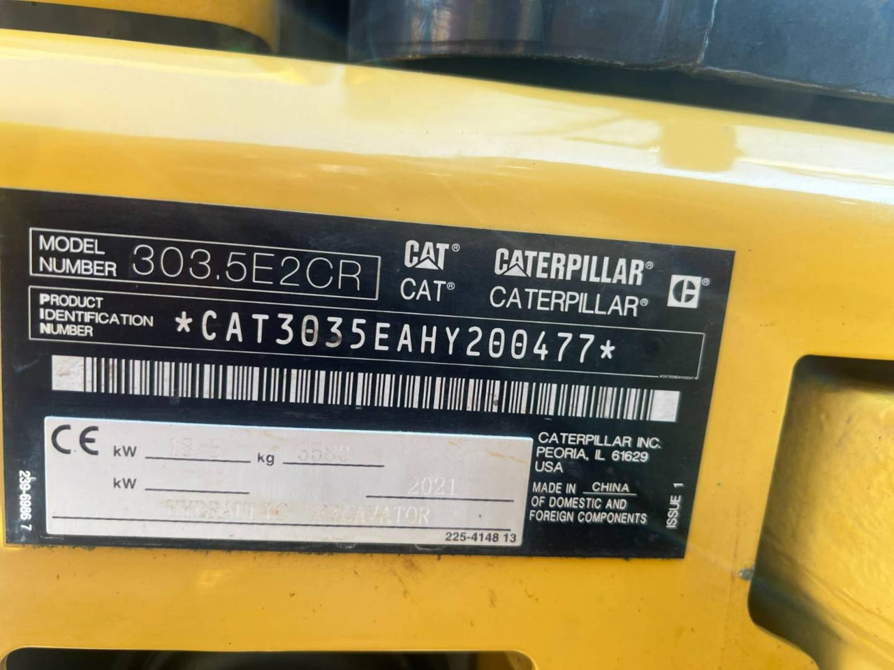 Lintekskavaator CAT 303.5E2CR: pilt 6