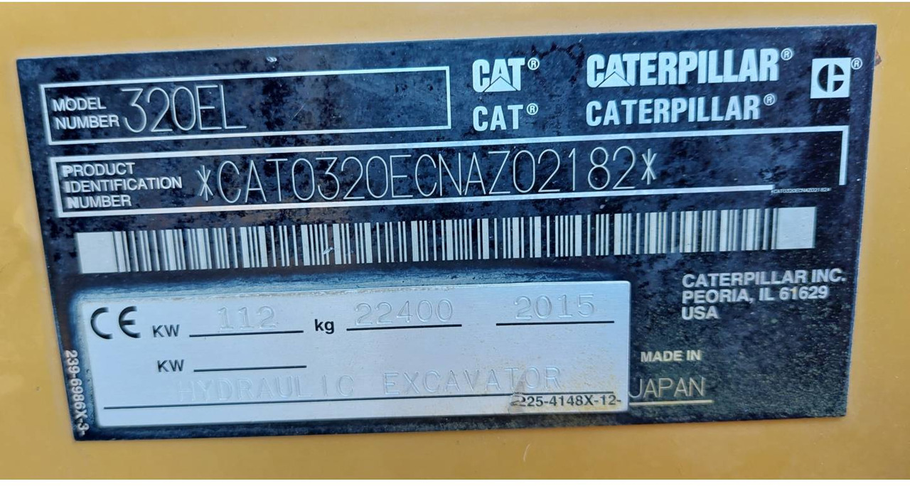 CAT 320EL - Lintekskavaator: pilt 5 CAT 320EL - Lintekskavaator: pilt 5
