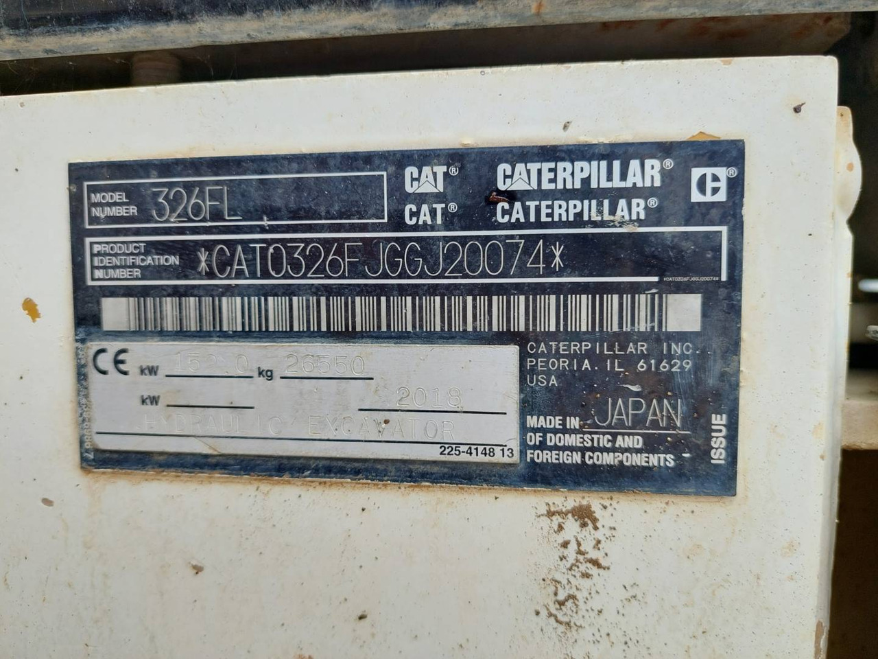 CAT 326FL - Lintekskavaator: pilt 5 CAT 326FL - Lintekskavaator: pilt 5