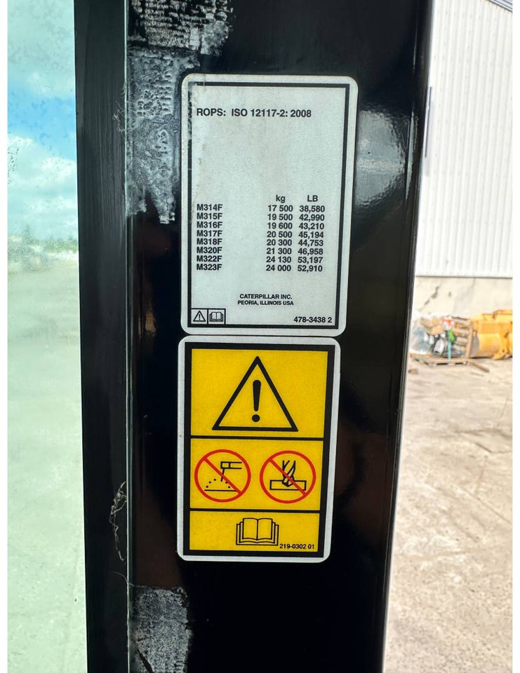 Ratastel ekskavaator CAT M318F: pilt 8 Ratastel ekskavaator CAT M318F: pilt 8