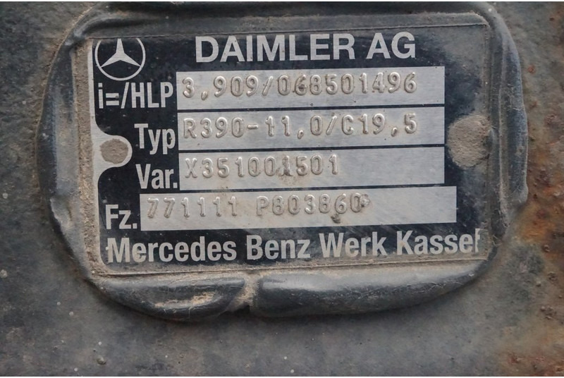 Mercedes-Benz R390-11/C-19.5 I=3.909 771 111 P 803860 - Tagatelg - Veoauto: pilt 3 Mercedes-Benz R390-11/C-19.5 I=3.909 771 111 P 803860 - Tagatelg - Veoauto: pilt 3
