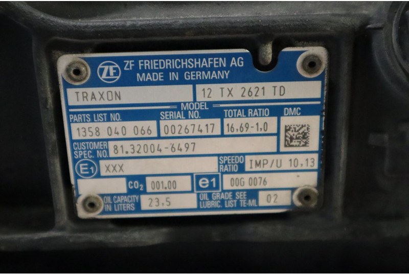 ZF 12TX2621DD+IT3 81.32004-6497 - Käigukast - Veoauto: pilt 5 ZF 12TX2621DD+IT3 81.32004-6497 - Käigukast - Veoauto: pilt 5