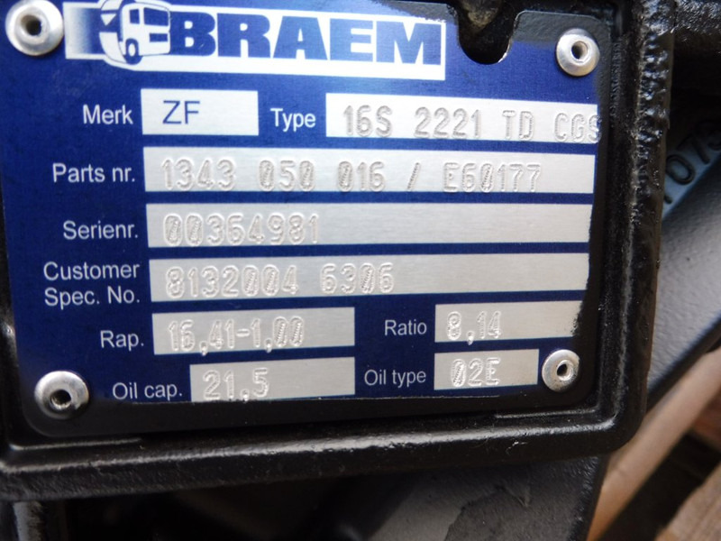 ZF 16S2221TD+IT - Käigukast - Veoauto: pilt 5 ZF 16S2221TD+IT - Käigukast - Veoauto: pilt 5