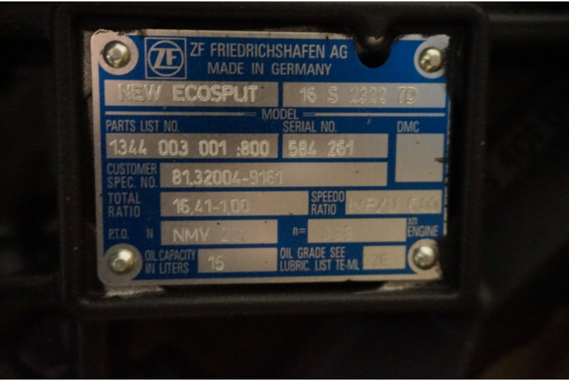 ZF 16S2322TD + NMV221 81.32004-6161 - Käigukast - Veoauto: pilt 5 ZF 16S2322TD + NMV221 81.32004-6161 - Käigukast - Veoauto: pilt 5