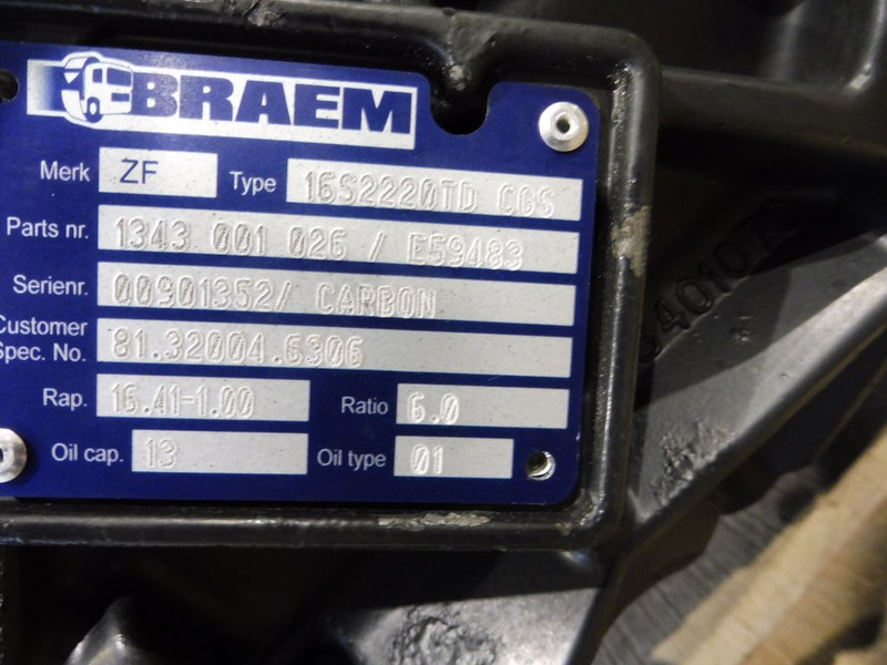 ZF 1S2220TO CGS CARBON - Käigukast - Veoauto: pilt 5 ZF 1S2220TO CGS CARBON - Käigukast - Veoauto: pilt 5