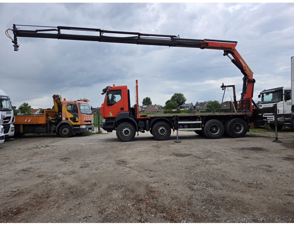 Renault Kerax 430 8X4 Flatbed Crane Palfinger PK26002EH 26 ton 5 Extensions *Retarder - Madelveok/ Platvormveok, Kraanaga veoauto: pilt 3 Renault Kerax 430 8X4 Flatbed Crane Palfinger PK26002EH 26 ton 5 Extensions *Retarder - Madelveok/ Platvormveok, Kraanaga veoauto: pilt 3
