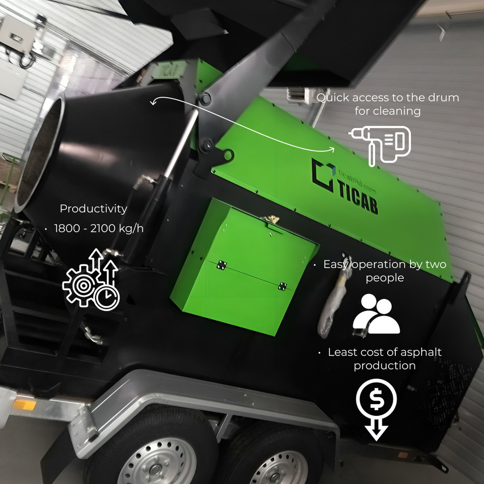 TICAB New Mini-asphalt plant, Asphalt Recycler, Manufacturer, 2.0 t per hour - Asfalditootja: pilt 4 TICAB New Mini-asphalt plant, Asphalt Recycler, Manufacturer, 2.0 t per hour - Asfalditootja: pilt 4