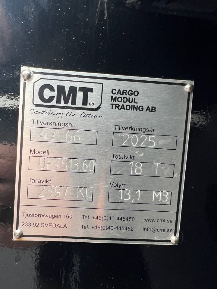 CMT Schaktflak 13m3 - Multilift konteiner: pilt 3 CMT Schaktflak 13m3 - Multilift konteiner: pilt 3