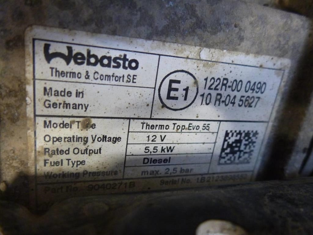 Mercedes-Benz Sprinter Webasto - Radiaator - Veoauto: pilt 2 Mercedes-Benz Sprinter Webasto - Radiaator - Veoauto: pilt 2