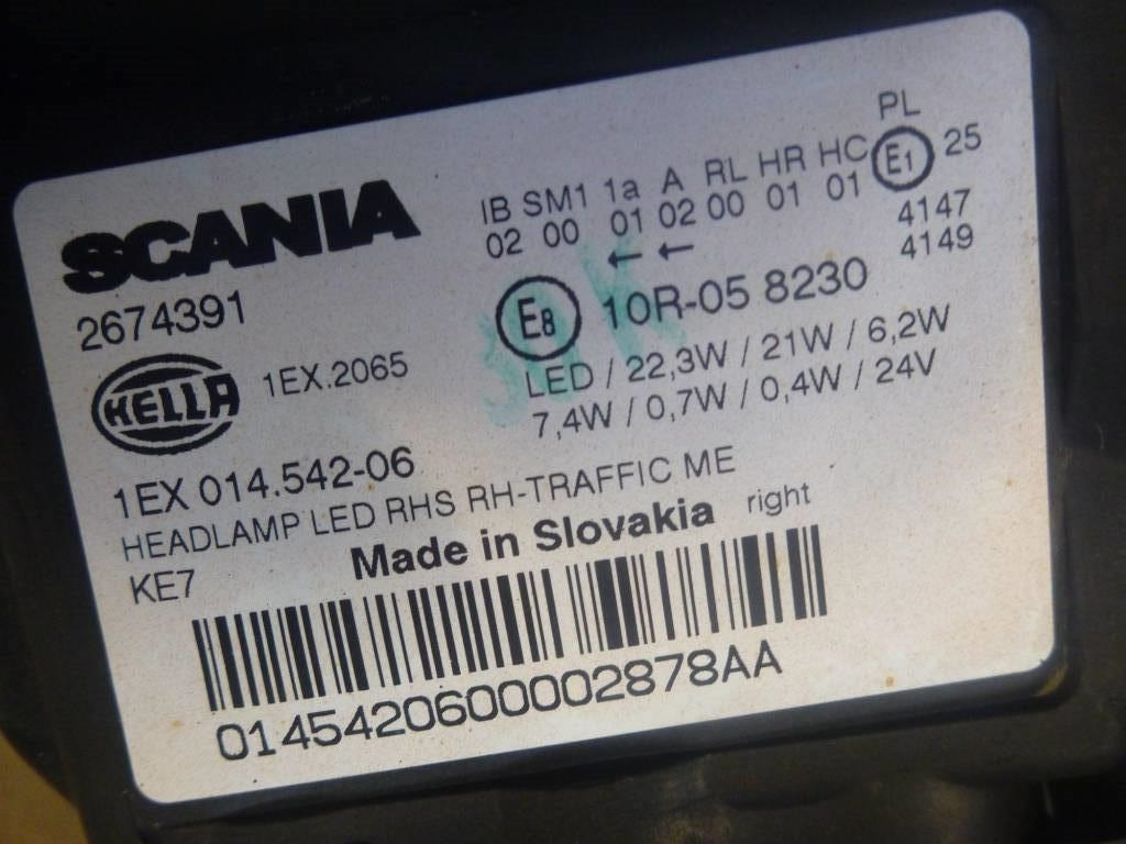 Scania Nextgen Strålkastare, 3148186 - Elektrisüsteem - Veoauto: pilt 3 Scania Nextgen Strålkastare, 3148186 - Elektrisüsteem - Veoauto: pilt 3