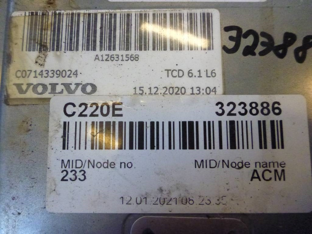 Volvo L 220 E, Motorstyrenhet, 60100015 - Elektrisüsteem - Ehitusmasinad: pilt 3 Volvo L 220 E, Motorstyrenhet, 60100015 - Elektrisüsteem - Ehitusmasinad: pilt 3